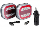 LED Akku Anhänger Rückleuchtengarnitur mit Magnetfuß und Canbus