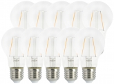 10x AdLuminis LED Bulb klar E27 2,5W 250 Lumen 2.700K