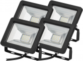 4x SMD LED Fluter kompakt 10 Watt 850 Lumen
