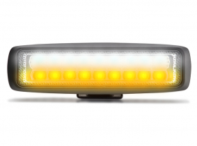 LED Light Bar 15W 1.375lm + LED Warnleuchte 