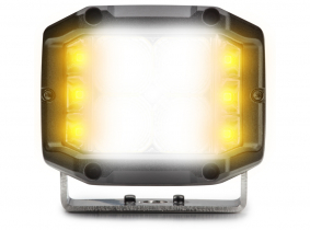 LED Arbeitsscheinwerfer 25W 2.000lm + LED Warnleuchte 