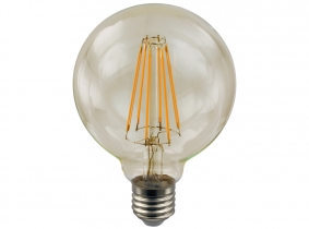 LED Fadenlampe G95 Globe E27 goldfarben 2W 160 Lumen 