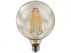 LED Fadenlampe G125 Globe E27 goldfarben 2W 160 Lumen 