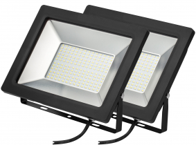 2x SMD LED Fluter kompakt 100 Watt 8.500 Lumen 